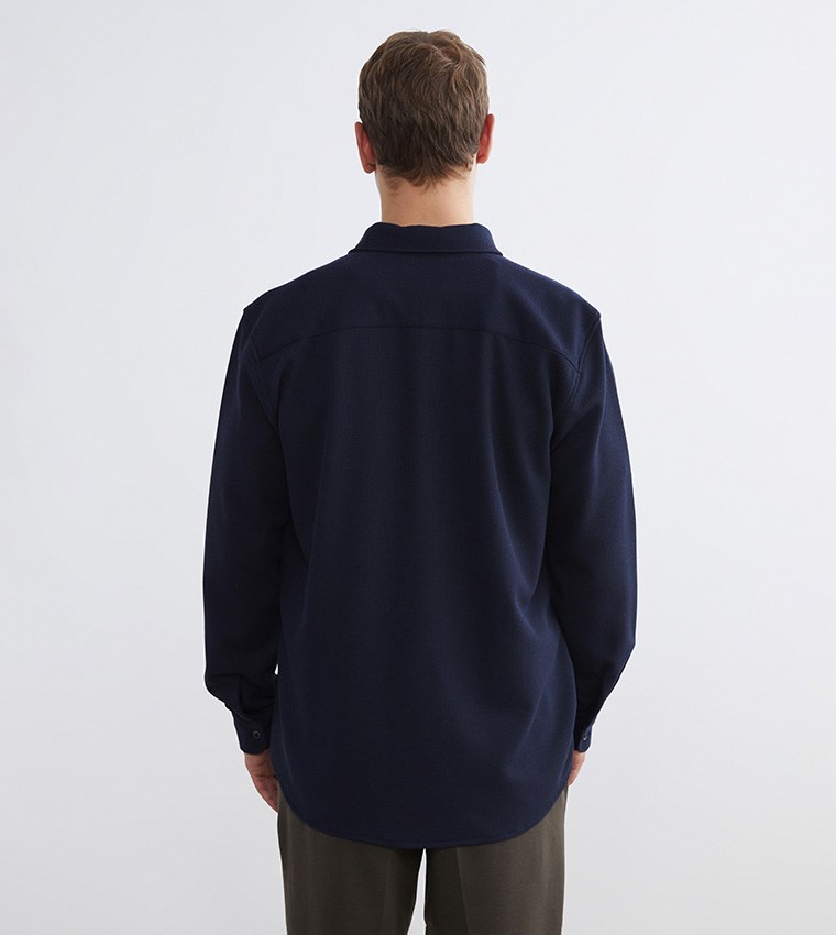 Solid Long Sleeves Casual Shirt