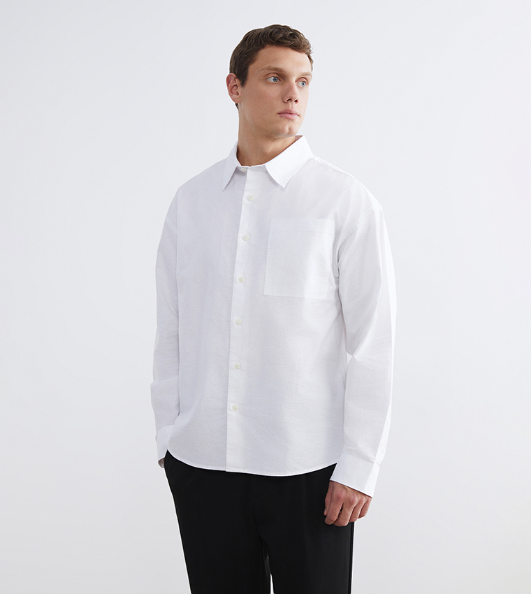 Long Sleeves Regular Fit Oxford Shirt