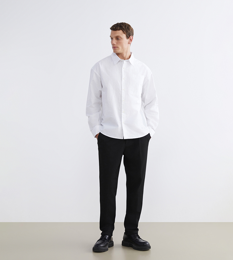 Long Sleeves Regular Fit Oxford Shirt
