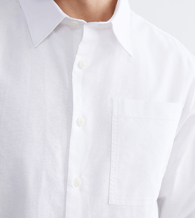 Long Sleeves Regular Fit Oxford Shirt
