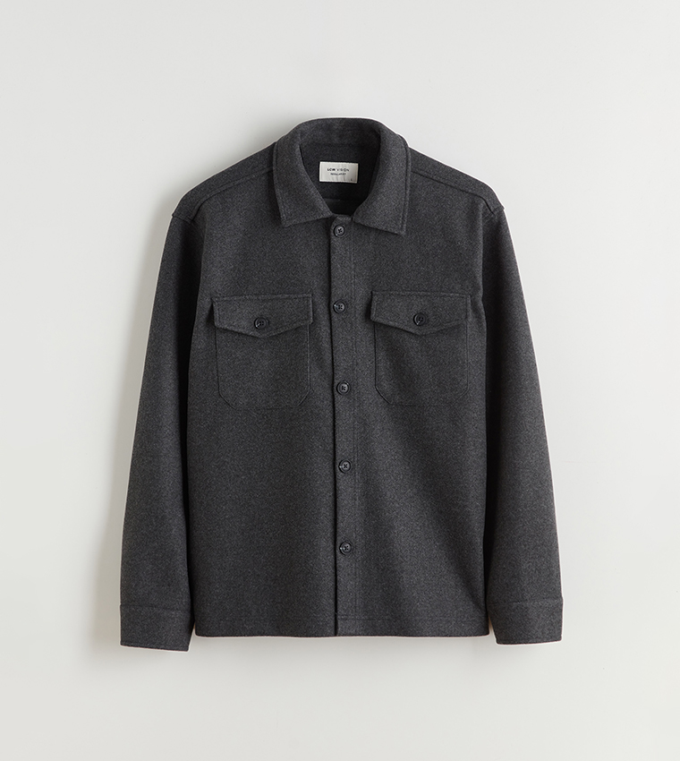 جاكيت قميص كاشيت كم طويل