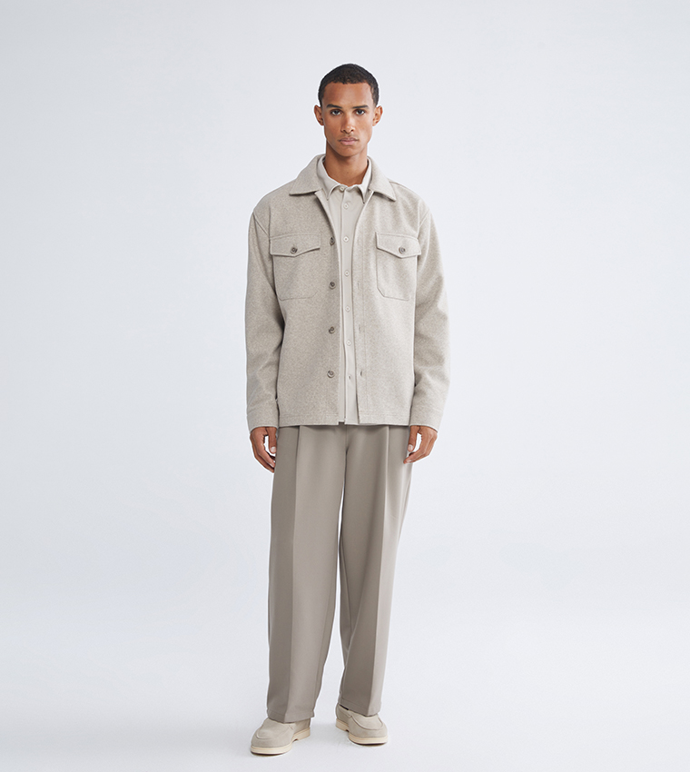 جاكيت قميص كاشيت كم طويل