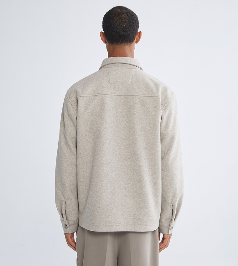 جاكيت قميص كاشيت كم طويل