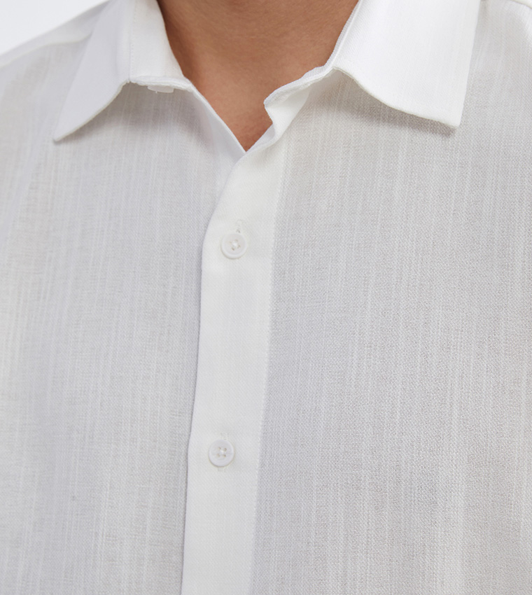 Dobby Long Sleeves Regular Fit Shirt