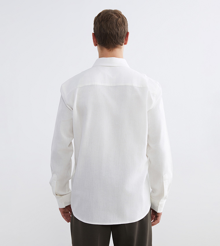 Dobby Long Sleeves Regular Fit Shirt