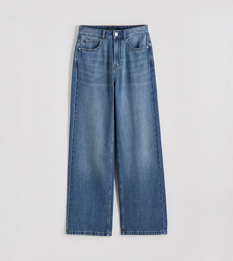اٍل سي واي كيكي  ساق واسعة - أزرق Wide Leg Jeans