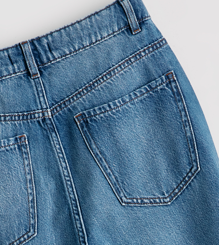 اٍل سي واي كيكي  ساق واسعة - أزرق Wide Leg Jeans
