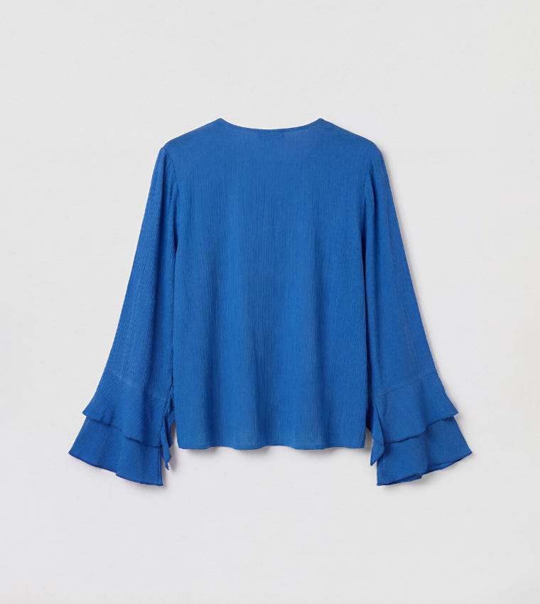 Solid Tie-Up Neck Top