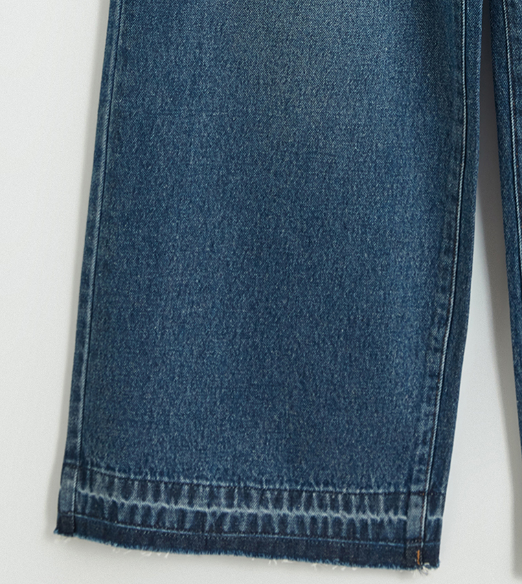 Washed High Waist Wide Leg Jeans