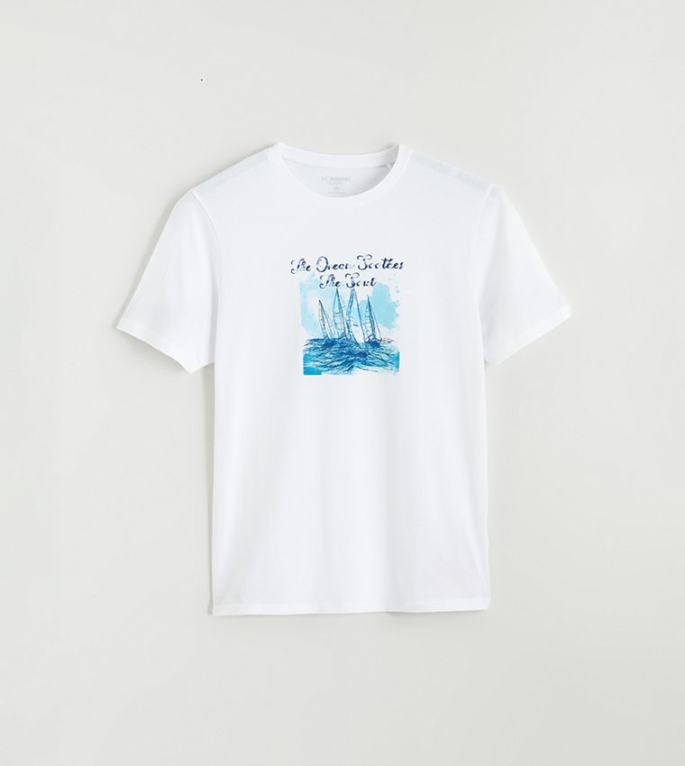 Printed Short Sleeves Casual T-Shirt