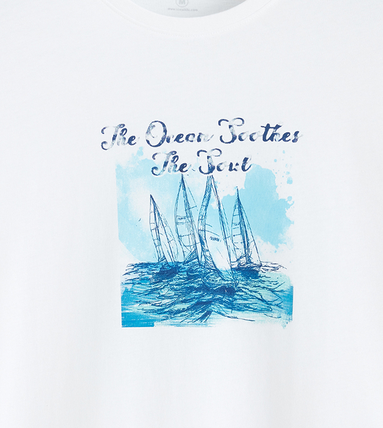 Printed Short Sleeves Casual T-Shirt
