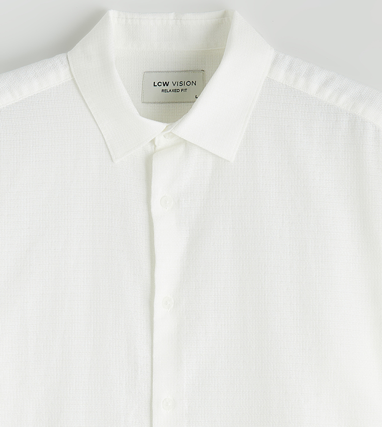 Textured Long Sleeves Casual Shirt