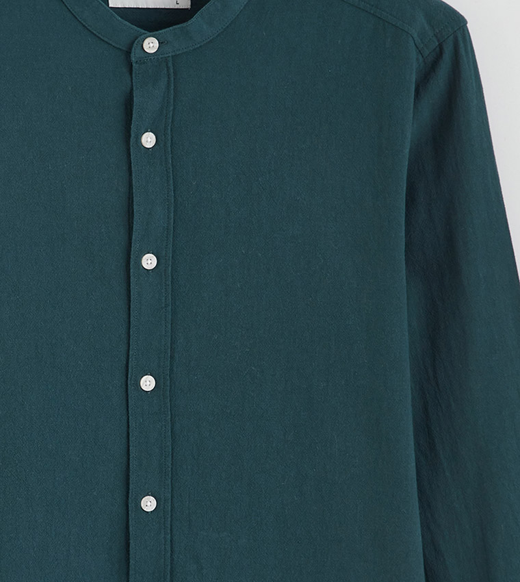 Solid Long Sleeves Casual Shirt