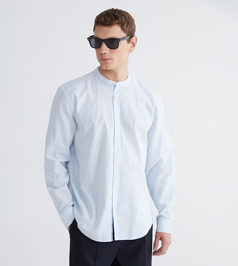 Solid Long Sleeves Casual Shirt