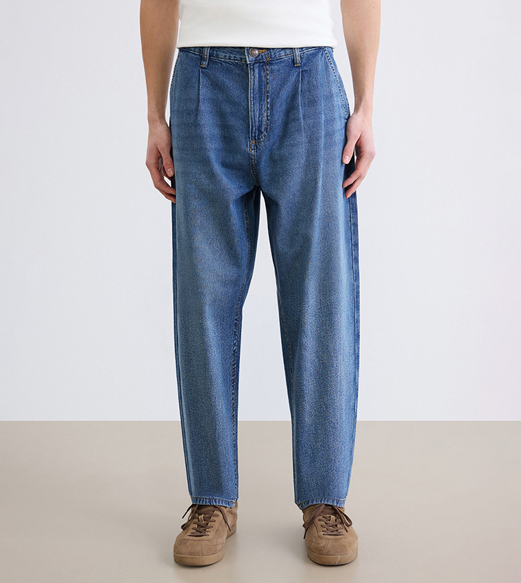 800 Washed Balloon Fit Jeans