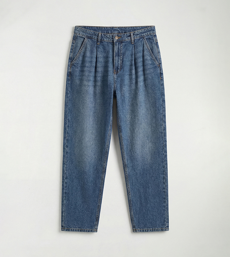 800 Washed Balloon Fit Jeans