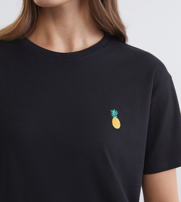LC Waikiki  Short Sleeve T-Shirts - BLACK Short Sleeve T-Shirts