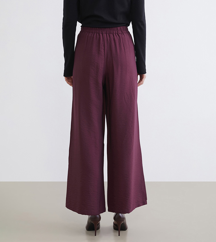 High Waist Wide Leg Trousers