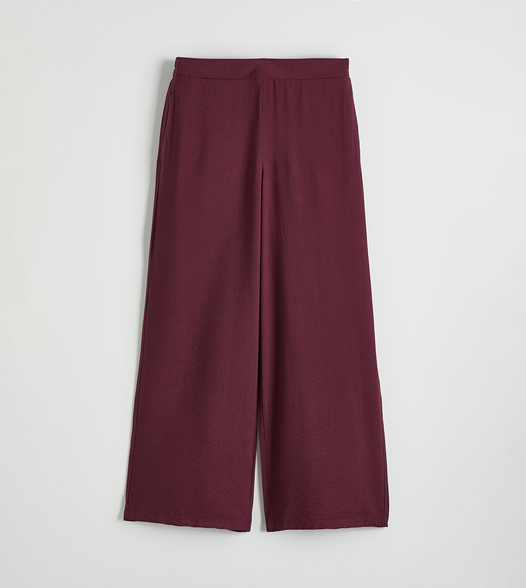 High Waist Wide Leg Trousers