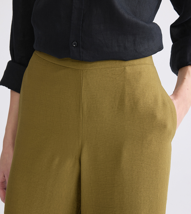 High Waist Wide Leg Trousers