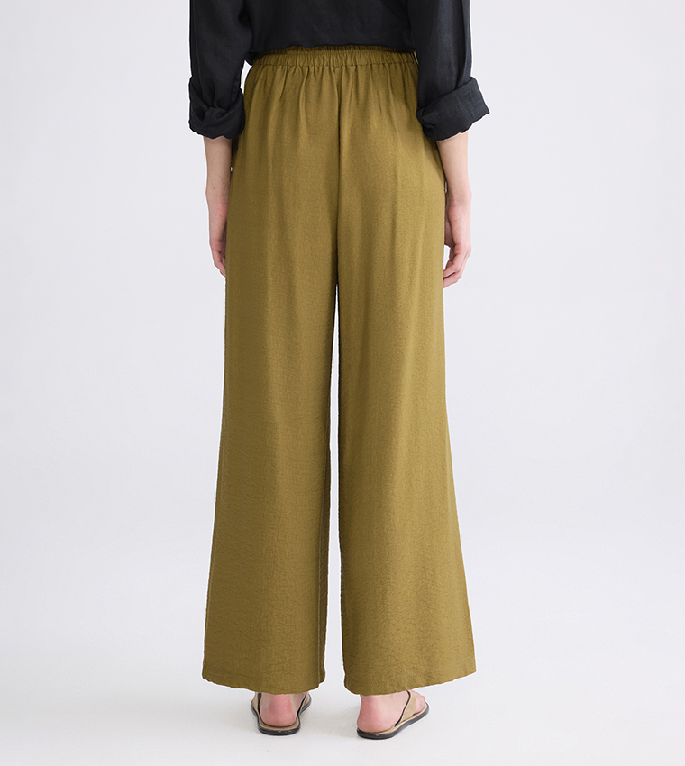 High Waist Wide Leg Trousers