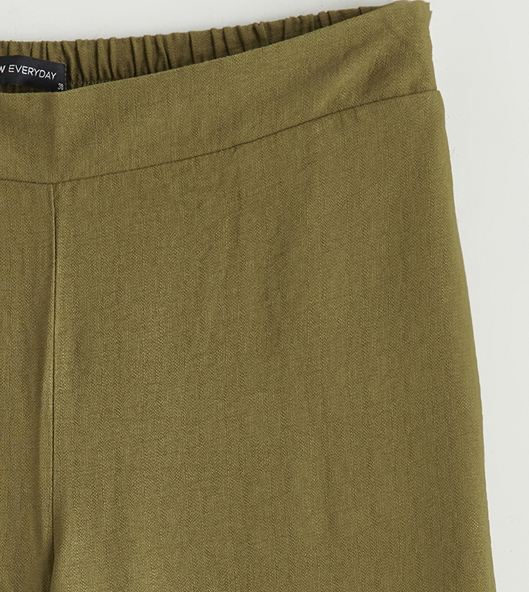 High Waist Wide Leg Trousers