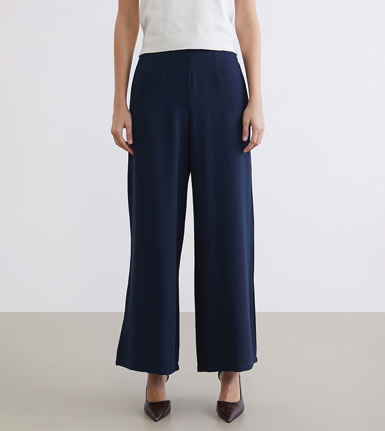 High Waist Wide Leg Trousers