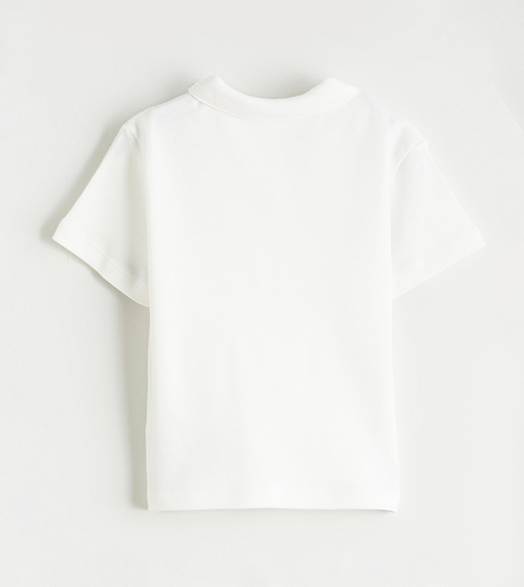 Solid T-Shirt and Striped Dungaree Set