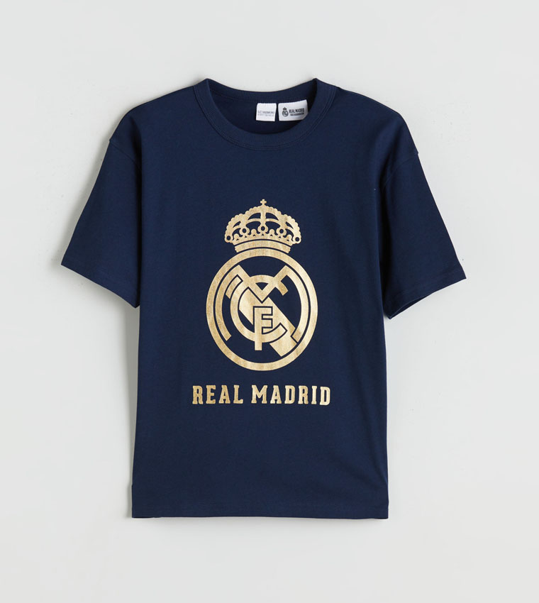 Real Madrid Print Short Sleeves T-Shirt