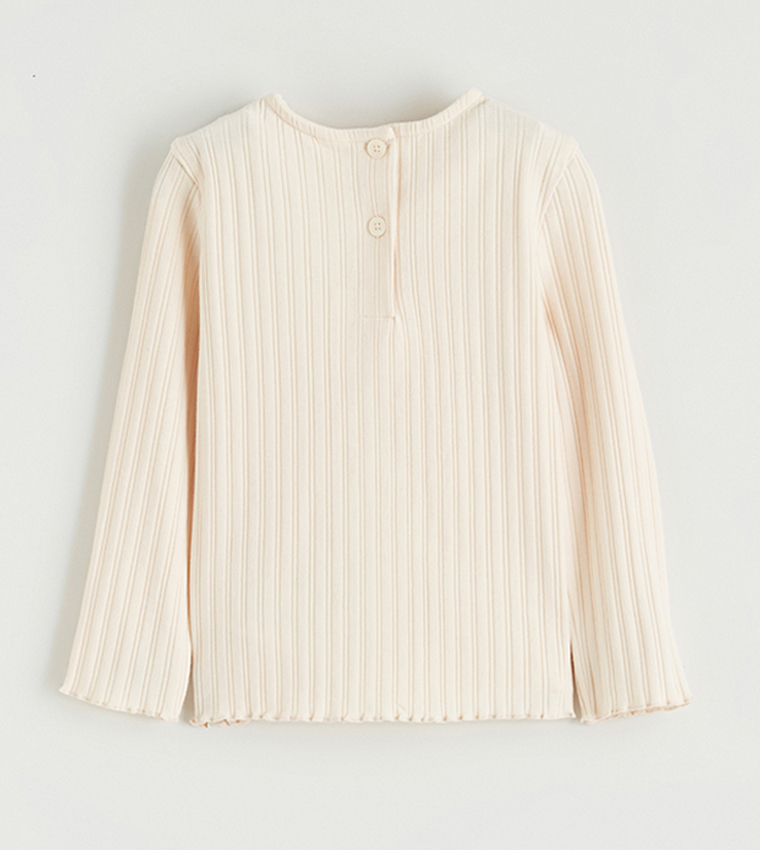 Ribbed Peter Pan Collar Top and Shorts Set