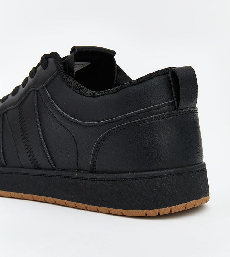 Round Toe Lace-Up Sneakers