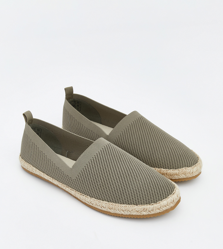 Textured Round Toe Espadrilles