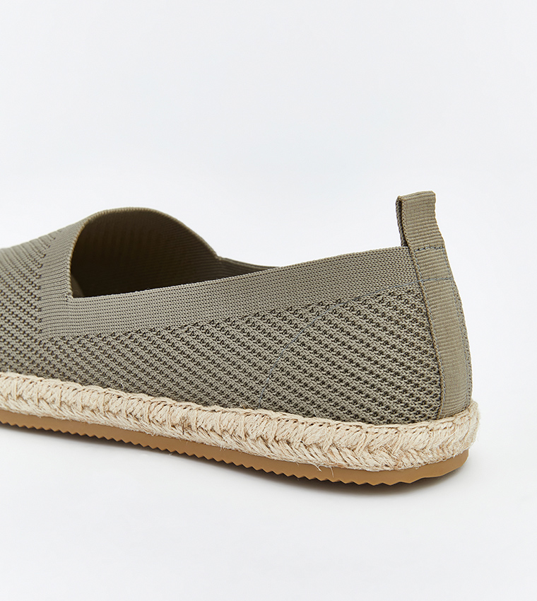 Textured Round Toe Espadrilles