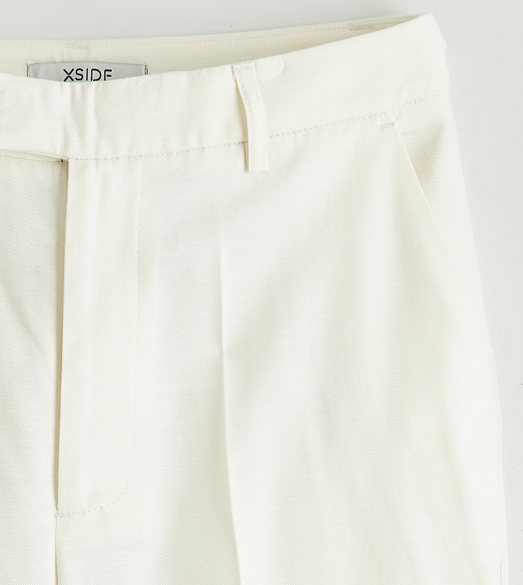 High Waist Straight Fit Trousers