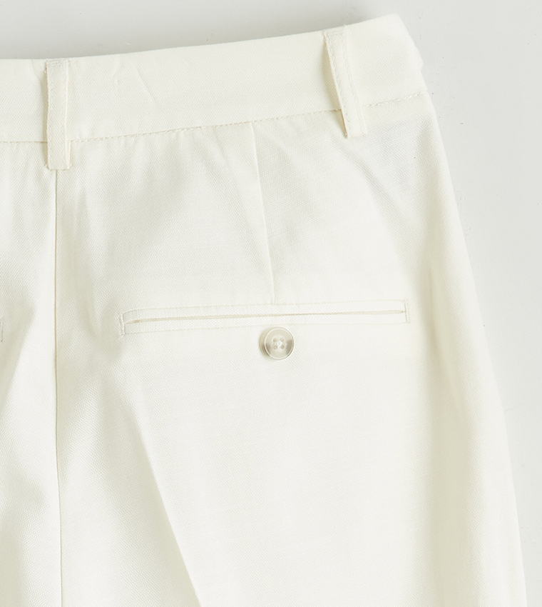 High Waist Straight Fit Trousers