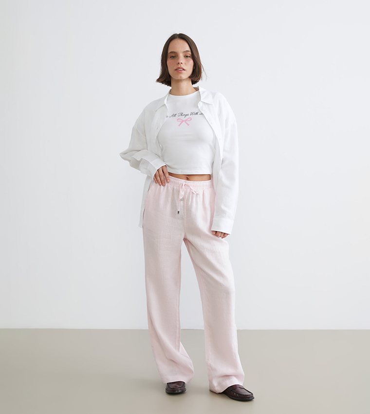 LC Waikiki  Casual Pants - Pink Casual Pants