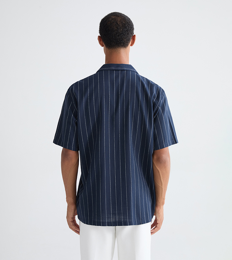 Striped Short Sleeves Casual Shirt