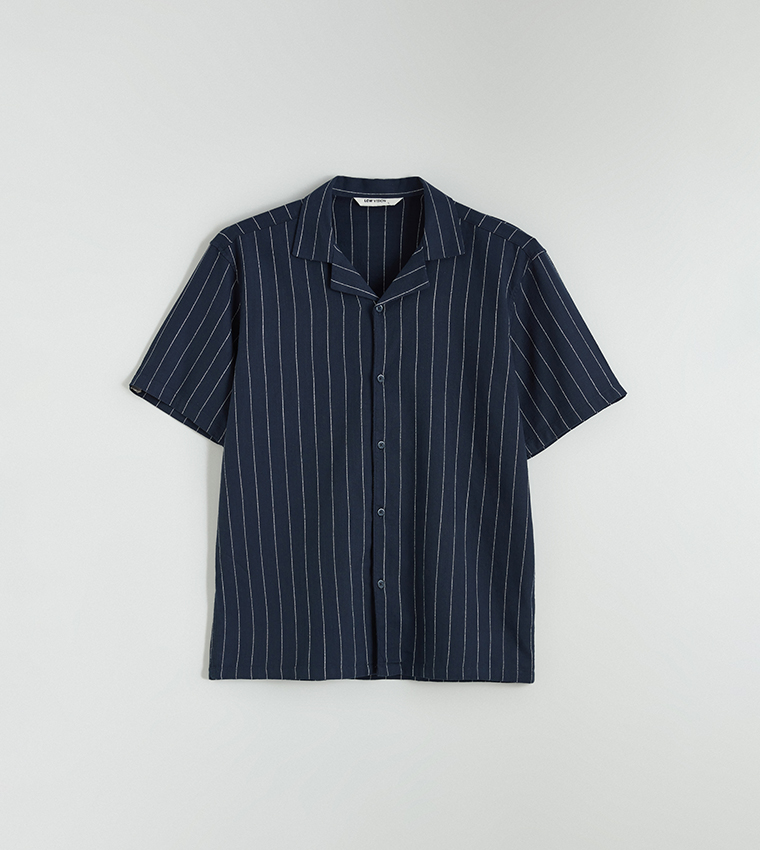 Striped Short Sleeves Casual Shirt