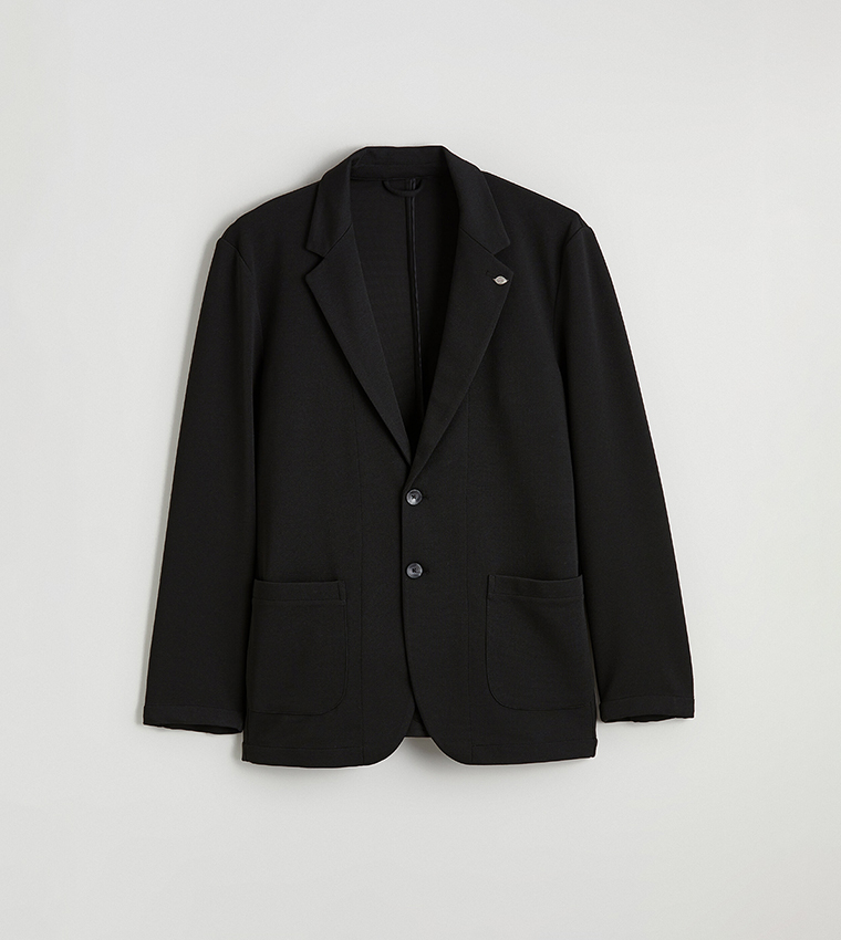 Textured Long Sleeves Blazer