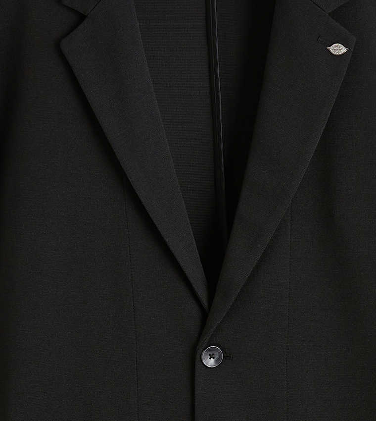 Textured Long Sleeves Blazer