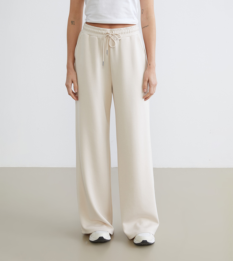 Solid Soft Touch Elastic Waist Sweatpants