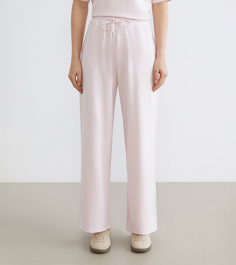 Solid Soft Touch Elastic Waist Sweatpants