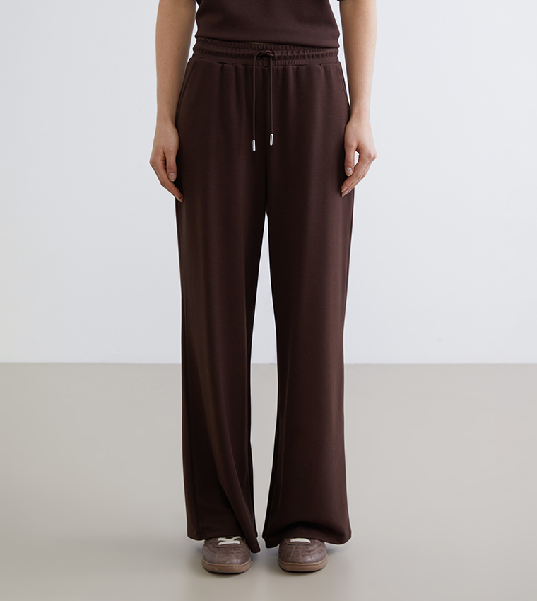 Solid Soft Touch Elastic Waist Sweatpants