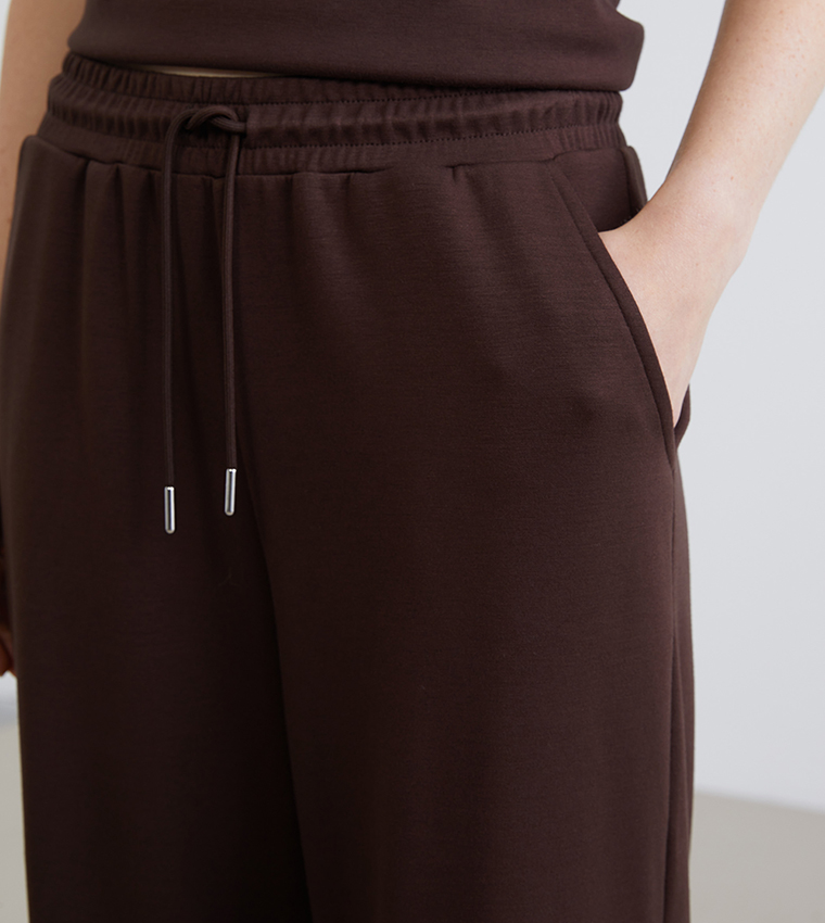 Solid Soft Touch Elastic Waist Sweatpants