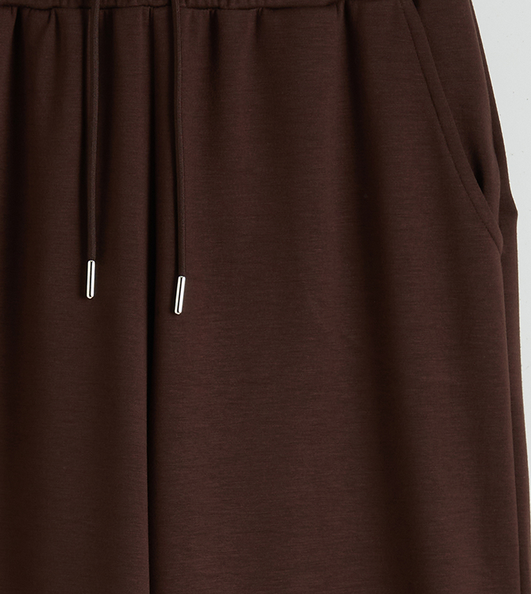 Solid Soft Touch Elastic Waist Sweatpants