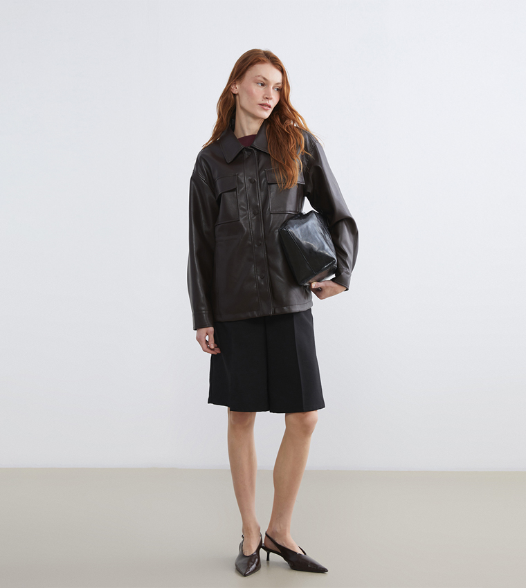 Solid Long Sleeves Jacket