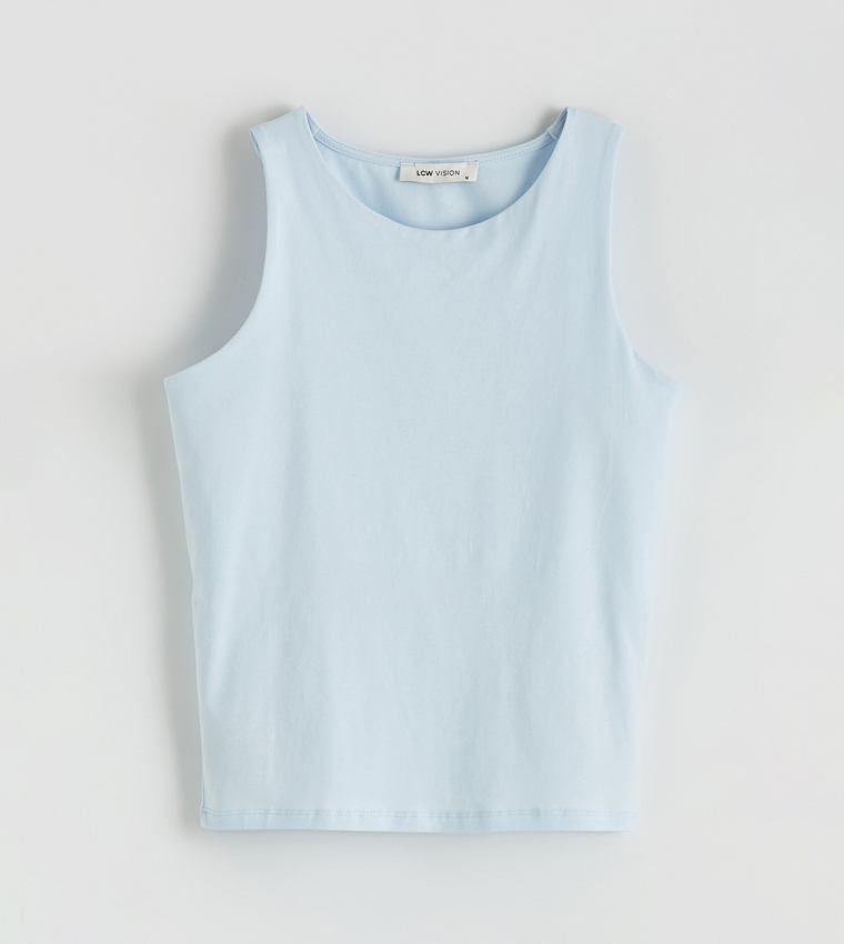 LC Waikiki  Sleeveless Tops - Light Blue Sleeveless Tops