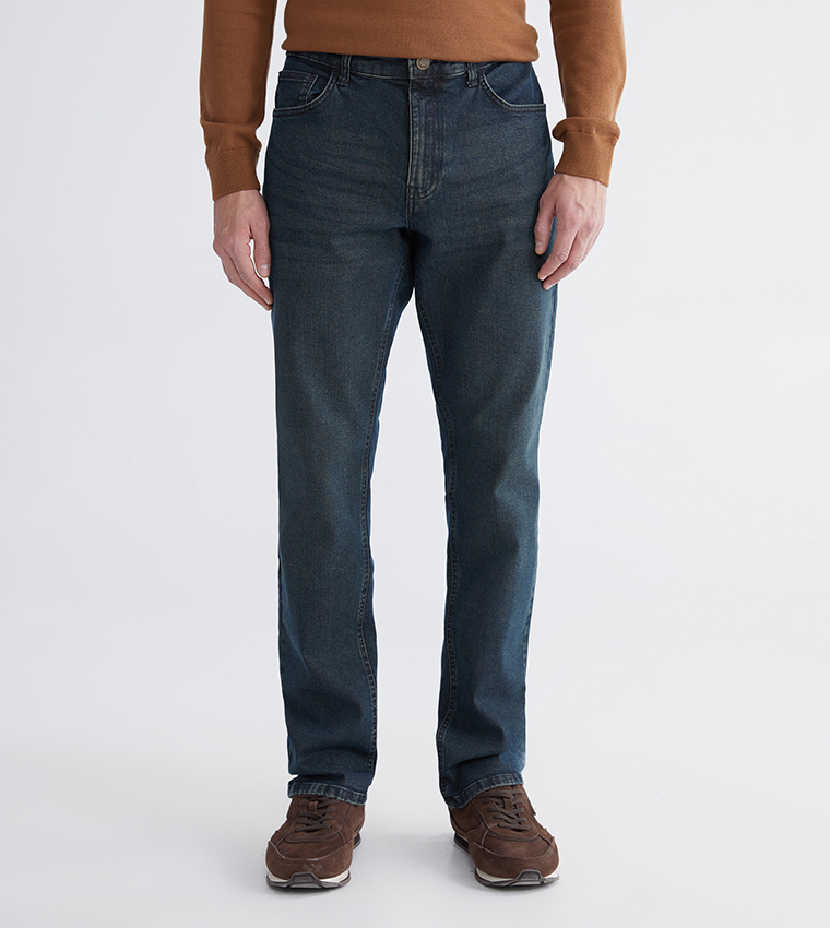 779 Washed Mid Rise Regular Ft Jeans