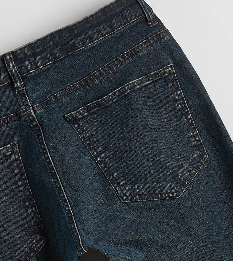 779 Washed Mid Rise Regular Ft Jeans