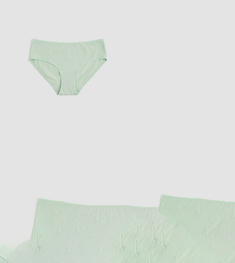 Pack of 5 Solid Hipster Briefs